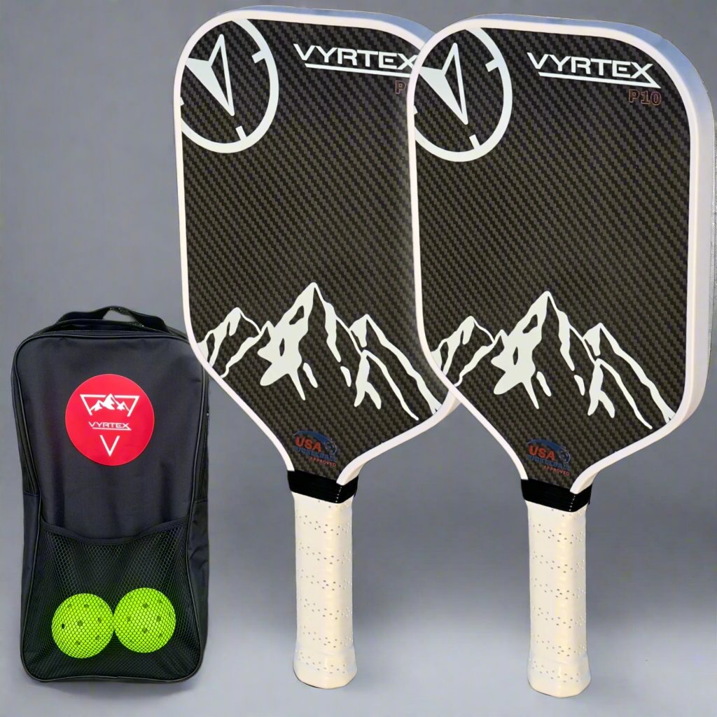 Carbon Fiber Pickleball Paddle Set Vyrtex P10-Vyrtex Pickleball studio photo