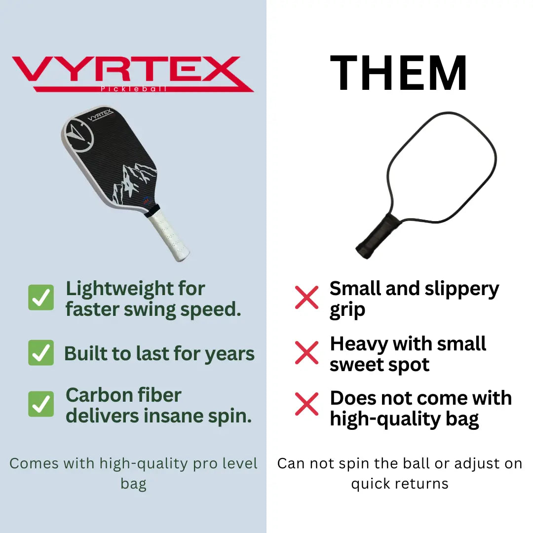 Carbon Fiber Pickleball Paddle Set Vyrtex P10-Vyrtex Pickleball